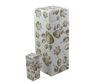 Muddy Paw Print Compostable Pet Ashes Scatter Tube