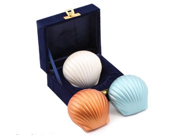 Brass Shell Cremation Ashes Keepsake Urn 3 Colours