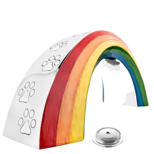 Rainbow Bridge Pet Urn | Pet Urn for dog and cat ashes | Alloy pet urn
