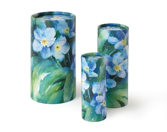 Forget-Me-Not Scatter Tube for Ashes – Biodegradable Urn | Eco Memorial Keepsake