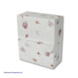 Simple Floral Urn | 100% Biodegradable Urn | Burial Urn for ashes | Urn for Natural Burial | Cremation Ashes Urn | Niche Urn | Ashes Urn