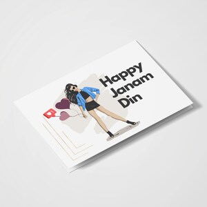 Happy Janam Din | South-Asian | Desi Cards | Desi Humor | Happy Birthday | Janam Din Mubarak | For Her