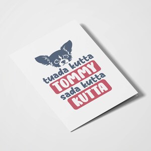 Tuada Kutta Tommy Sada Kutta Kutta / Virale / Carta dell'Asia meridionale / Desi Cards / Desi Humor / Funny Cards / Indian Cards / Punjabi Dialogue