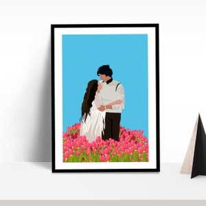Silsila Bollywood Wall Art | Amitabh Bachchan | Rekha | Movie Poster | Indian Film | Digital Illustration | Bollywood Movie