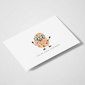 Vous êtes Naan Stoppable | Cartes de jeu de mots | Cartes de vœux jeu de mots | Je t’aime | de cartes Cartes amusantes | Cartes de plantes | Saint-Valentin | Jeu de mots alimentaire