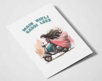 Main Nikli Gaddi Leke | Love You Card | Desi Cards | Desi Humor | Funny Cards | Indian Greeting Cards | Valentines Day | Birthday | Friend