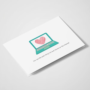 Eres lo mejor que he encontrado en Internet / Tarjetas románticas / Aniversario / Te amo / Lindo / Tarjetas Miss You / Citas en línea