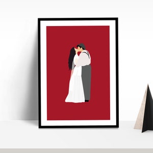 1942: Love Story Bollywood Wall Art | Bollywood Poster | Wall Art | Film Poster | Anil Kapoor | Manisha Koirala | Digital Illustration