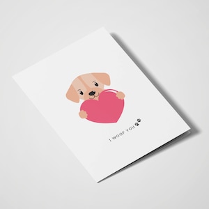 I Woof You | Anniversary | Love You | Valentine’s Day | Romantic | Puppy | Birthday | Dog