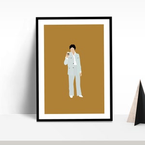 Sharaabi Bollywood Wall Art | Amitabh Bachchan | Indian Desi Poster | Indian Film | Bollywood Poster | Digital Illustration