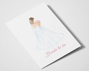 Bride to be | Bridal Shower Card | Gift for Bride | Wedding Card | Engagement Card | Bachelorette Gift Card | Engagement Gift