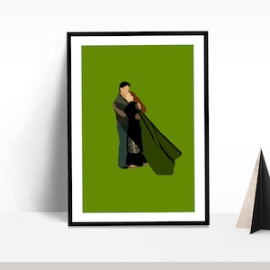 Veer-Zaara Bollywood Wall Art | Shah Rukh Khan | Preity Zinta | | Movie Poster | Indian Film | Desi Art Print | Digital Illustration