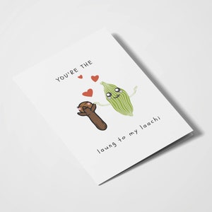 You're The Laung To My Laachi / Diálogo Punjabi / Desi Humor / Aniversario / Día de San Valentín / Tarjetas Románticas / Juegos de Palabras Indios