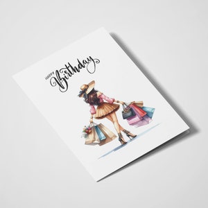 Joyeux anniversaire Achetez jusqu'à ce que vous abandonniez | Carte d'anniversaire | Meilleurs amis | Pour elle | Carte pour ami | Achats d'anniversaire | Carte d'anniversaire fille