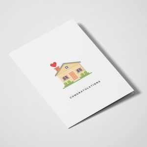 Gefeliciteerd New Home | Housewarming Card | Minimale | Verhuizen | Eerste Home Card | Gefeliciteerd | Bewegend cadeau
