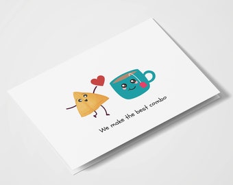 We Make The Best Combo | Cha and Samosa | Desi Cards | Cute | Anniversary | Indian Greeting Cards | Valentine’s Day | Romantic