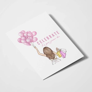 Celebrate, It's your Janam Din | For Her | Janam Din Mubarak | Desi Cards | Punjabi | Birthday Card | Birthday Girl