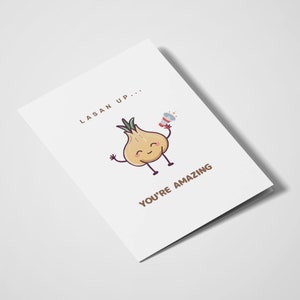 Lasan Up, tu es incroyable | Carte Desi | Humour indien | Jeu de mots | Drôle de carte | Carte de vœux indienne | Jeu de mots | Drôle de carte indienne | Ail