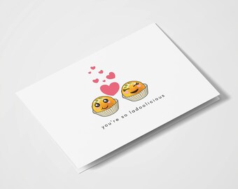 You're So Ladoolicious | Indian Food Pun | South Asian Cards | Desi Humor | Anniversary | Indian Greeting Cards | Romantic | Love You