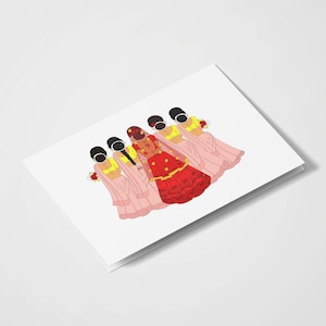 Demoiselles d’honneur | Cartes de mariage indiennes | Cartes Desi | Pendjabi | Cartes de proposition de demoiselle d’honneur | Serez-vous ma demoiselle d’honneur | Mariage sud-asiatique