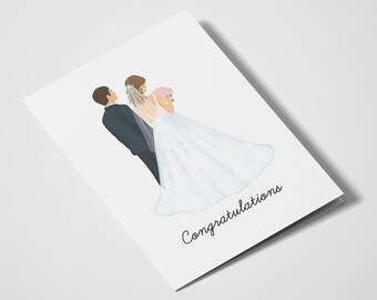 Congratulations | Getting Married | Marriage Celebration | Just Married | Wedding Celebration | Newlyweds | Wedding Day Card