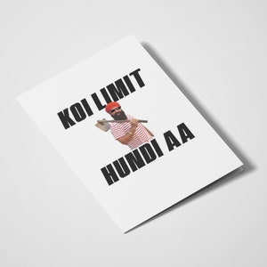 Koi Limit Hundi Aa - KS Makhan | Karty Desi | Desi Humor | pendżabski | Urodziny | Karty Indyjskie | Śmieszne Karty | Dialog pendżabski | Zabawny mem