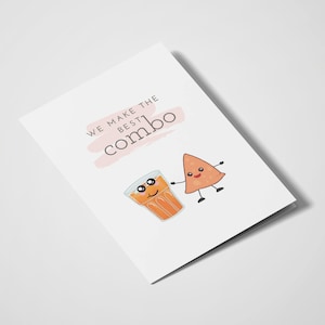 Fazemos o melhor combo | Aniversário | Eu te amo | Dia dos Namorados | Cartões Românticos | Cartões de trocadilho de comida | Chai e Samosa | Cha e Samosa