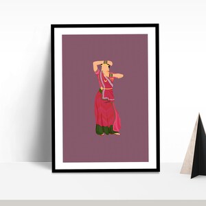 Chandni Bollywood Wall Art | Sridevi | Movie Poster | Indian Film | Desi Art Print | Digital Illustration | Bollywood Movie | 80s Movie
