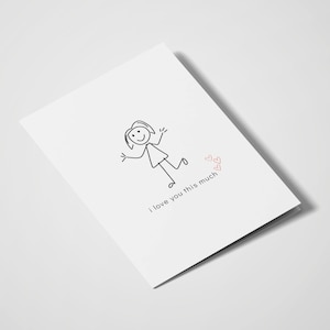Te quiero tanto / Tarjeta romántica / Aniversario / Amor / Lindo / Romántico / Día de San Valentín / Boda / Para él
