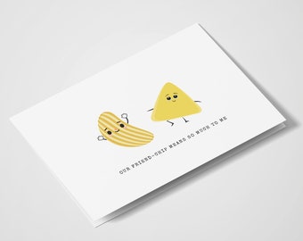 Our Friend-Chip Means So Much To Me | Friendship Card | Everyday Card | Greeting Card | Food Puns | Food Card | Best Friends