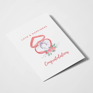 Amor y felicidad - Felicitaciones / Tarjetas de compromiso / Tarjetas de boda / Tarjetas de amor / Recién casados / Día de la boda / Pareja feliz
