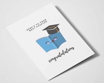 Ecco il tuo prossimo capitolo - Congratulazioni / Graduation Card / Grad Cards / Graduate / Celebrate / Celebration Cards / School
