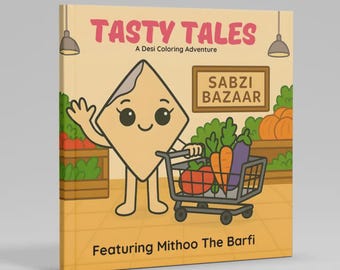 Barfi Coloring Book | Cute Kawaii Dessert Coloring Book | Relaxing for Adults & Kids | Tasty Tales Featuring Mithoo
