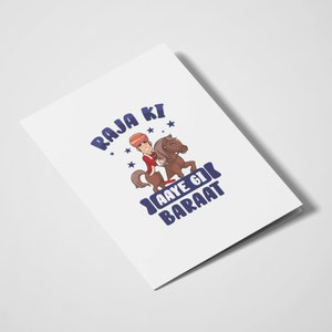 Raja Ki Aayegi Baraat / Desi Carte / Carte indiane / Matrimonio indiano / Coppia indiana / Sposo / Per Lui