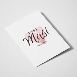 Meilleur Masi | Sœur de la mère | Tante | Carte sud-asiatique | Cartes Desi | Cartes indiennes | Carte d’anniversaire | Juste parce que