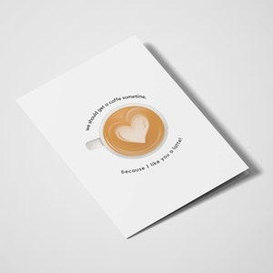 Dovremmo prendere un caffè qualche volta / Carte di gioco di parole / Carte divertenti / Amicizia / Solo perché / Compleanno / Gioco di parole sul cibo / Amanti del caffè / Amicizia