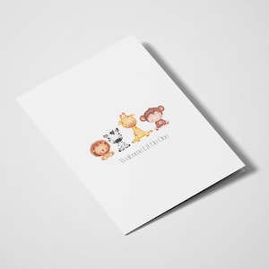 Welcome Little One / New Baby / Baby Shower / Parents To Be / Baby Shower / Birth / Baby Pun / Cute Animals