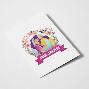 Jodi Jachdi | Desi Cards | Wedding Cards | Indian Wedding Cards | Pun Cards | Newlyweds | Anniversary