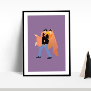 Dilwale Dulhania Le Jayenge Bollywood Wall Art | DDLJ | Raj & Simran | Bollywood Poster |  DDLJ Poster | Shah Rukh Khan | Indian Wall Art