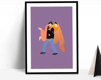 Dilwale Dulhania Le Jayenge Bollywood Wall Art | DDLJ | Raj & Simran | Bollywood Poster |  DDLJ Poster | Shah Rukh Khan | Indian Wall Art