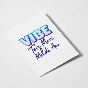 Vibe Teri Meri Mildi Aa / Desi Cards / Best Friends / Punjabi / Anniversary / Love You / Valentine's Day / Romantic Cards / Diljit Dosanjh