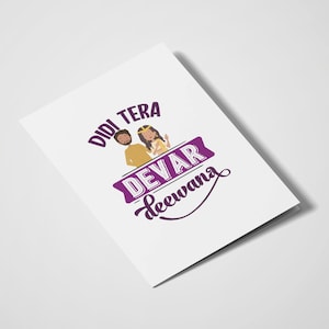 Didi Tera Devar Deewana | Wedding Cards | Indian Wedding | Wedding Season | Desi Cards | South Asian Cards | Bollywood Dialogue