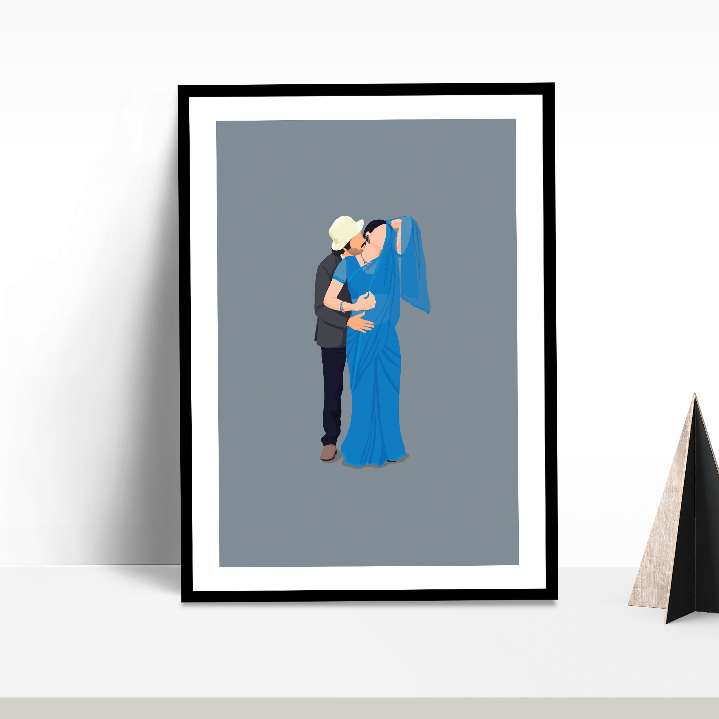 Kate Nahin Kat Te - Mr India Bollywood Wall Art | Anil Kapoor | Sridevi | Movie Poster | Indian Film | Digital Illustration | Indian Cinema