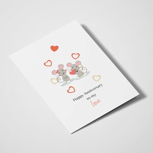 Feliz aniversário para meu amor | Eu te amo | Cartões Românticos | Para ela | Para ele | Cartão do aniversário de casamento | Rato