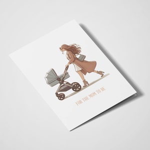 Para la futura mamá / Nuevo bebé / Tarjeta de recién nacido / Bebé recién nacido / Niña / Bebé niño / Tarjeta de baby shower / Felicitaciones