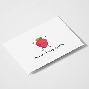 You Are Berry Special / Pun Cards / Love you Cards / Love Cards / Funny Cards / Friendship / Just Because / Birthday / Food Pun