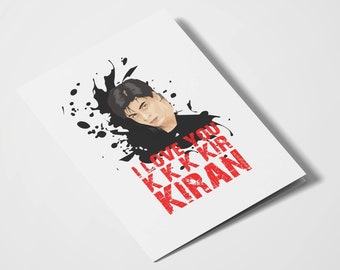 I love you...Kiran | Shah Rukh Khan | South Asian Card | Bollywood Card | Filmy | Love | Birthday | Valentines Day | Bollywood Dialogue