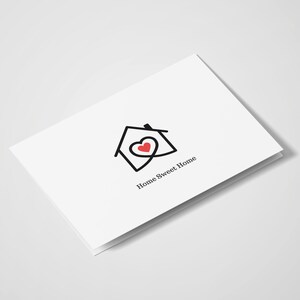 Home Sweet Home | Housewarming Card | Minimal Blank Card|  Moving | First Home Card | Congratulations | Moving Gift
