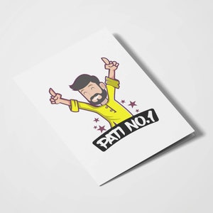 Pati No. 1 / Esposo / Desi Cards / Desi Humor / Aniversario / Día de San Valentín / Romántico / Tarjetas indias / Cumpleaños