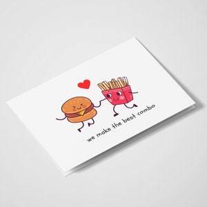 Hacemos el mejor combo / juego de palabras / tarjetas de felicitación de juego de palabras / tarjeta de amor / tarjetas de amor / tarjetas divertidas / día de San Valentín / tarjetas románticas